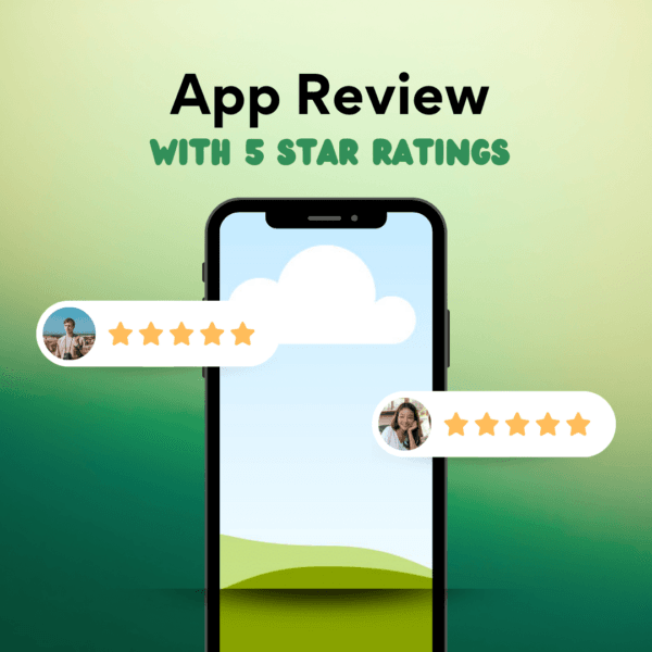 Google Play App Review with 5 Star Ratings